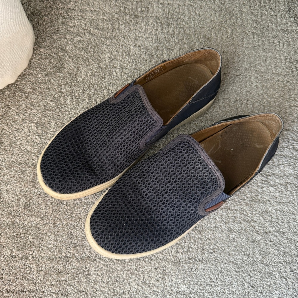 Olukai Pehuea Women's Navy Mesh Slip On Casual Comfort Shoes US 8.5 EU 38.5 - Picture 2 of 7
